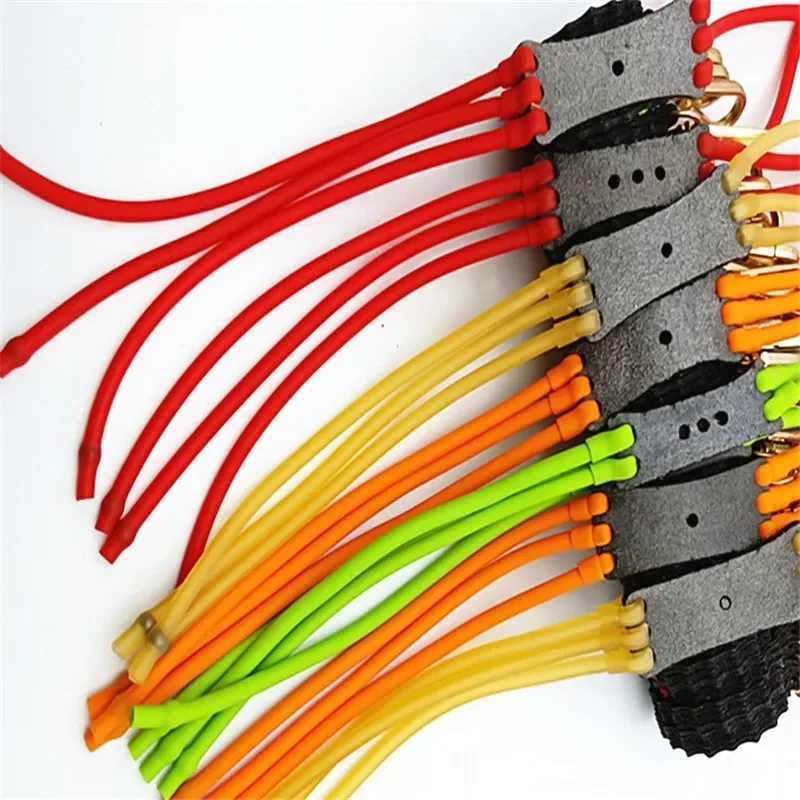 5 pieces/batch of elastic bungee jumping rubber bands used for slingshots hunting slingshots rubber bands flat strong elastic tubes Y240925