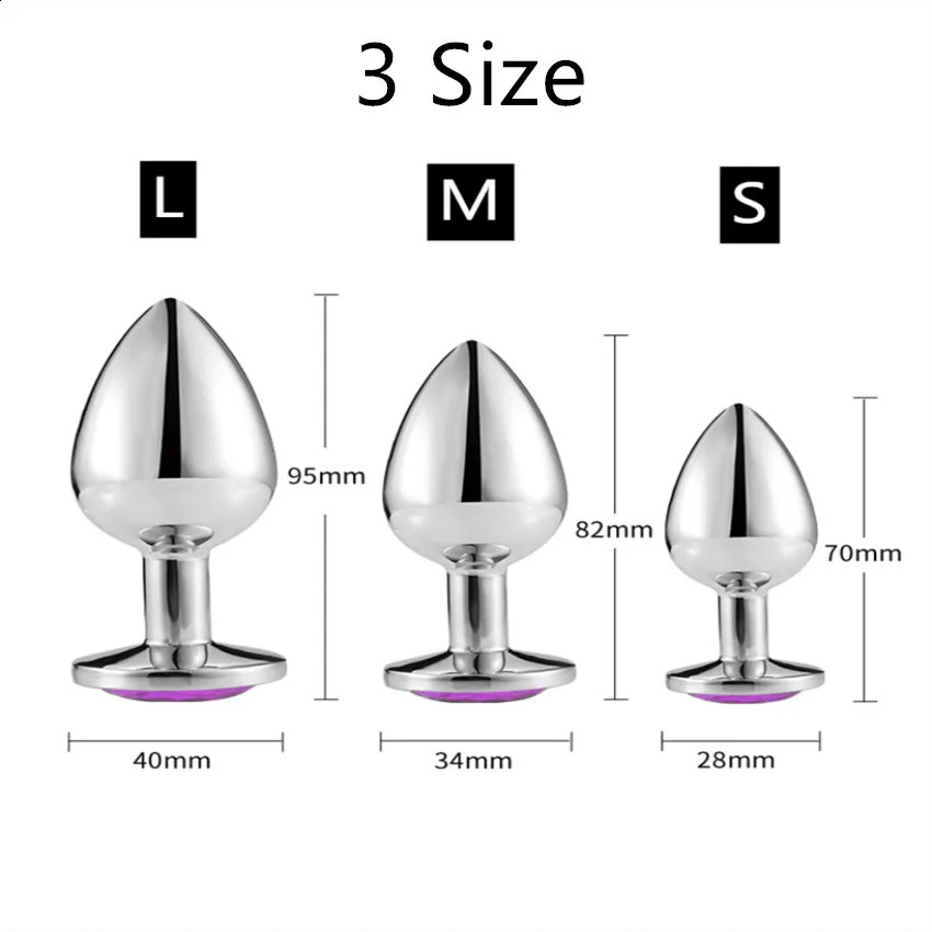 Anal Plug Sex Toys Mini Round Shaped Metal Stainless Smooth Steel Butt Small Tail FemaleMale Dildo Intimate Goods 240914