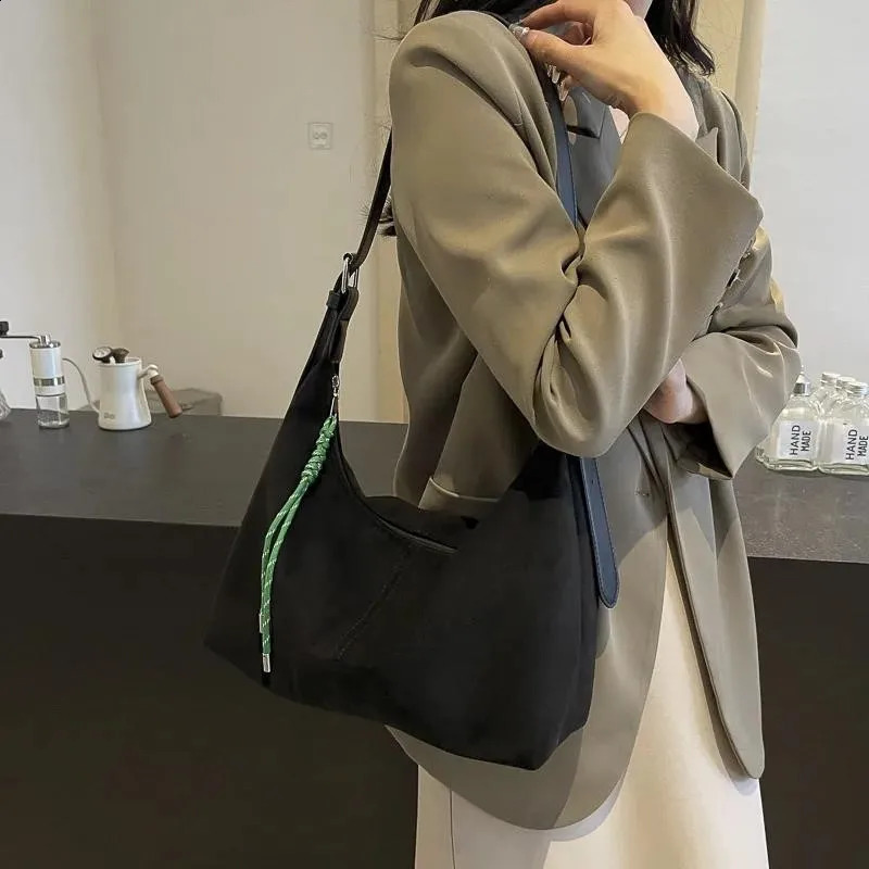 Pu Leather Hobo Bags Shoulder Bag Women Winter Fashion High-quality Korean Big Crossbody Bags Simple 240924