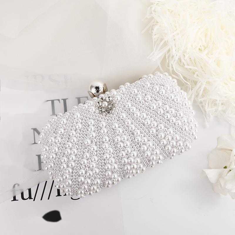 Clutch Bag Trendy Designer Bag Pearl Dinner Bag Chain Single Shoulder Bag Elegant Lady Exquisite Evening Bag 240920