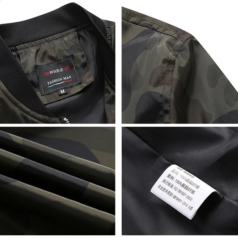 DIMUSI Spring Autumn Mens Camouflage Jackets Male Coats Camo Bomber Jacket Man Outwear Windbreaker Baseball Clothing 7XL 240924