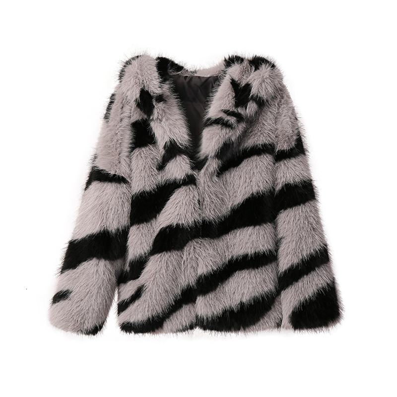 Oversized Hooded Fox Overcoat Women Baggy Faux Fur Jacket Thick Coat Warm Outwear For Girls Y2k Cool Street Winter