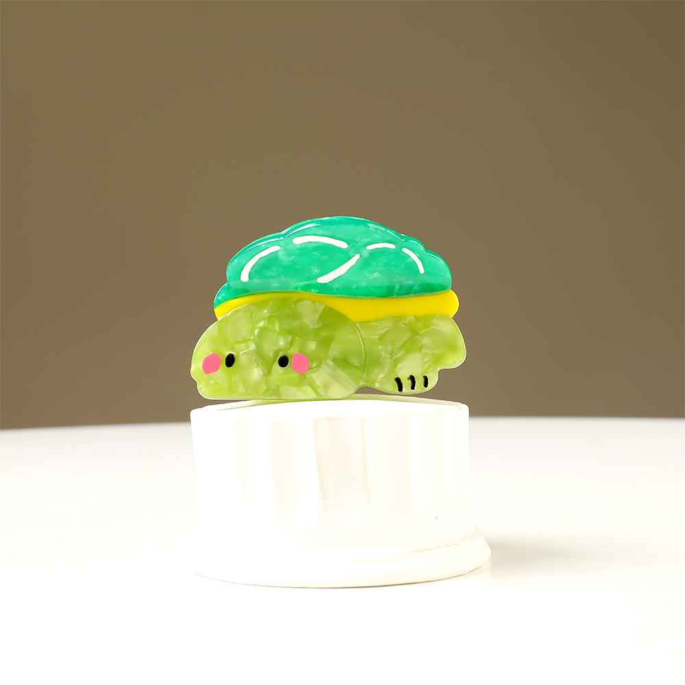 2024 Summer New Green Creative Cute Turtle Clip Large Hair Clip Back of the Head Plate Hair Shark Clip Hair Clip