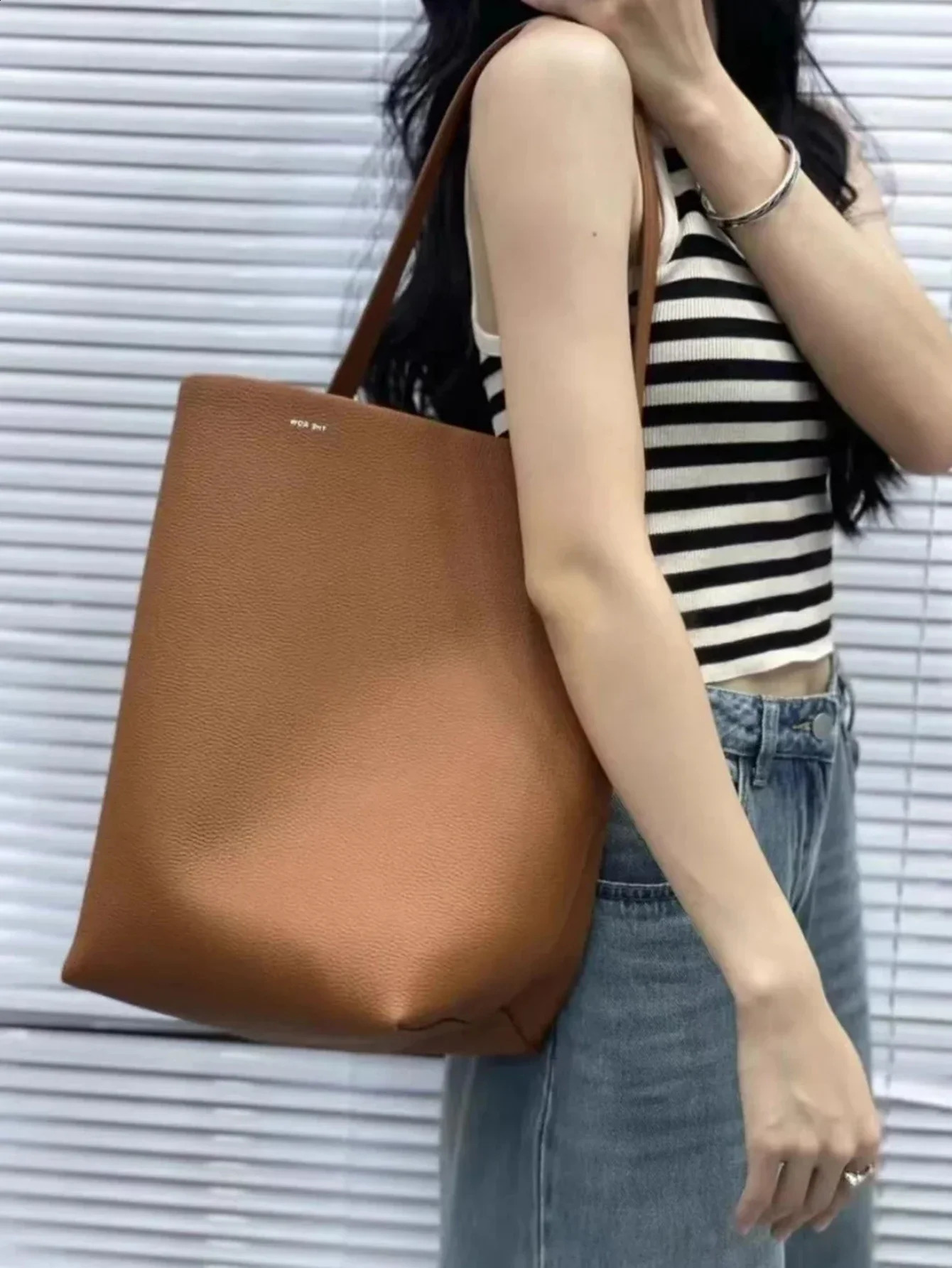 Handbags for Women Large Capacity Genuine Leather Tote Bag Head Layer Cowhide Bucket Bag The Girl Shoulder Bags for Women 250305