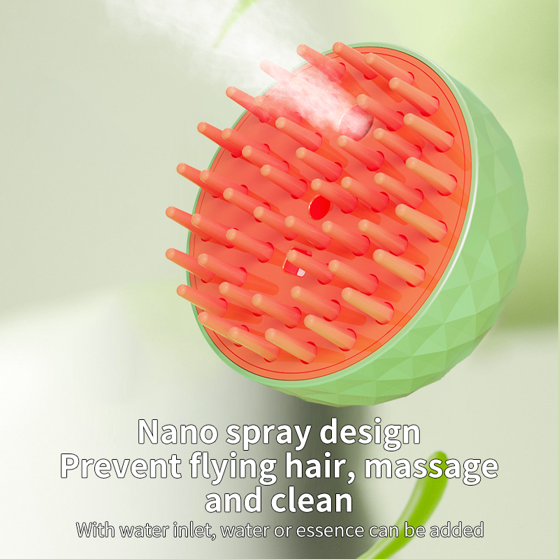 Multi-Functional Pet Electric Comb Ideal for Cats and Dogs Featuring Tangle-Free Spray Massage