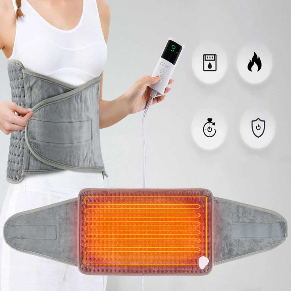 Space Heaters Electric pad back heating support blanket office home temperature control waist belt warm hands legs abdomen H240926