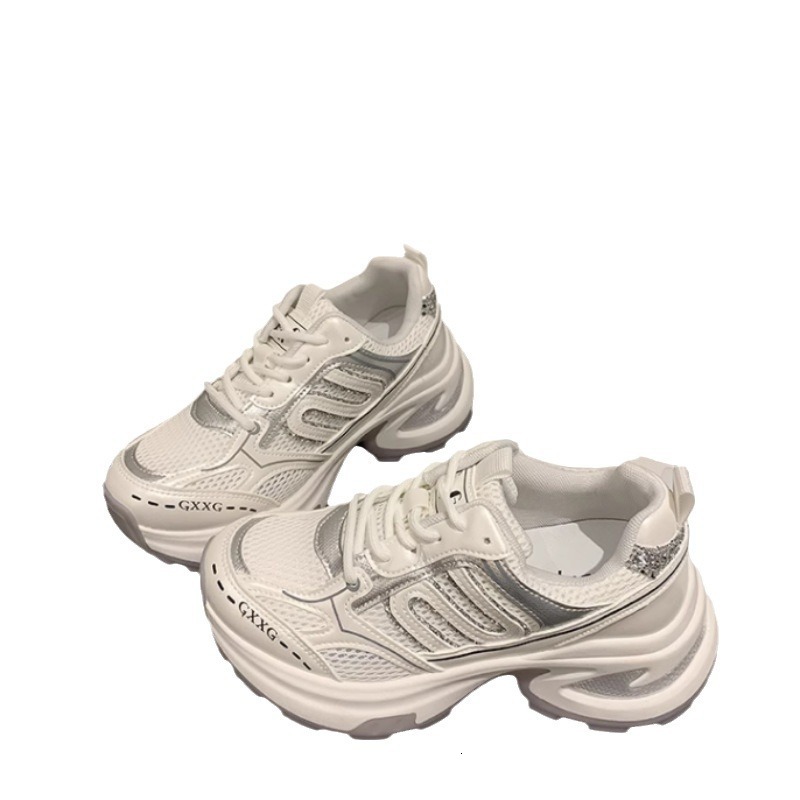 Ddmybear Thick Soled, Height Increasing, Eye-Catching Little Shoes For Women In The Spring Of 2024, Sponge Cake, Casual Sports Shoes, Chinese Brand Sh