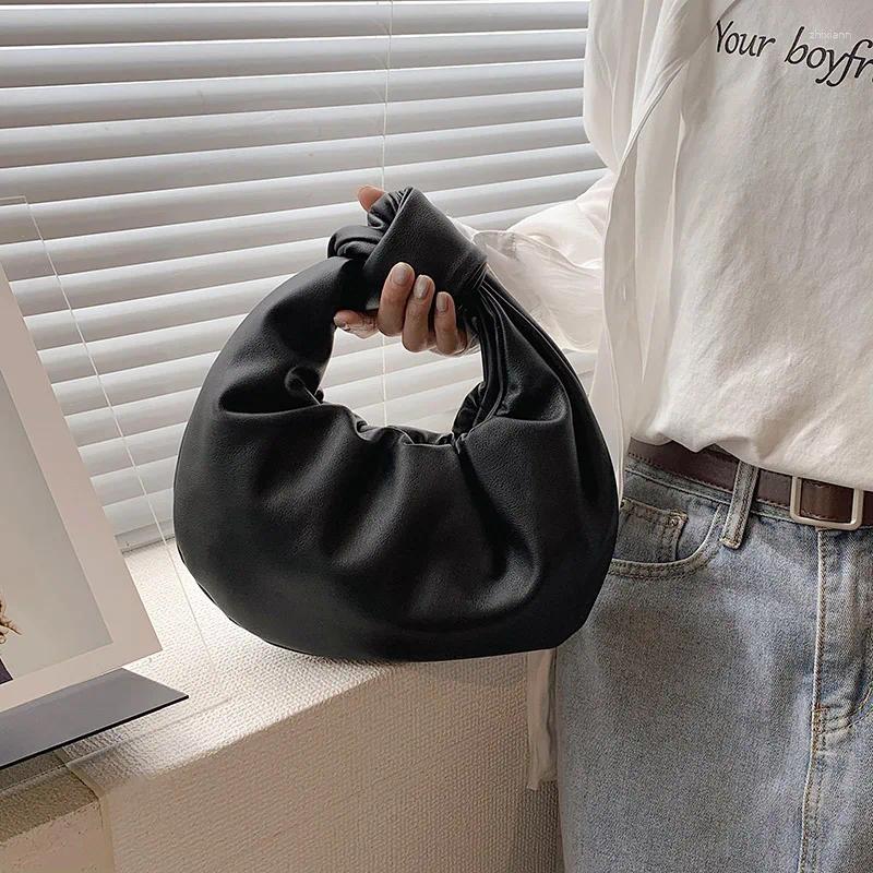 Free Shipping Shoulder Bags 2024 Fashion Hobo Bag Handbag Brand Women Tote Knotted Handle Clutch Purple Green Pu Leather Ladies Designer Bag Luxury Ba