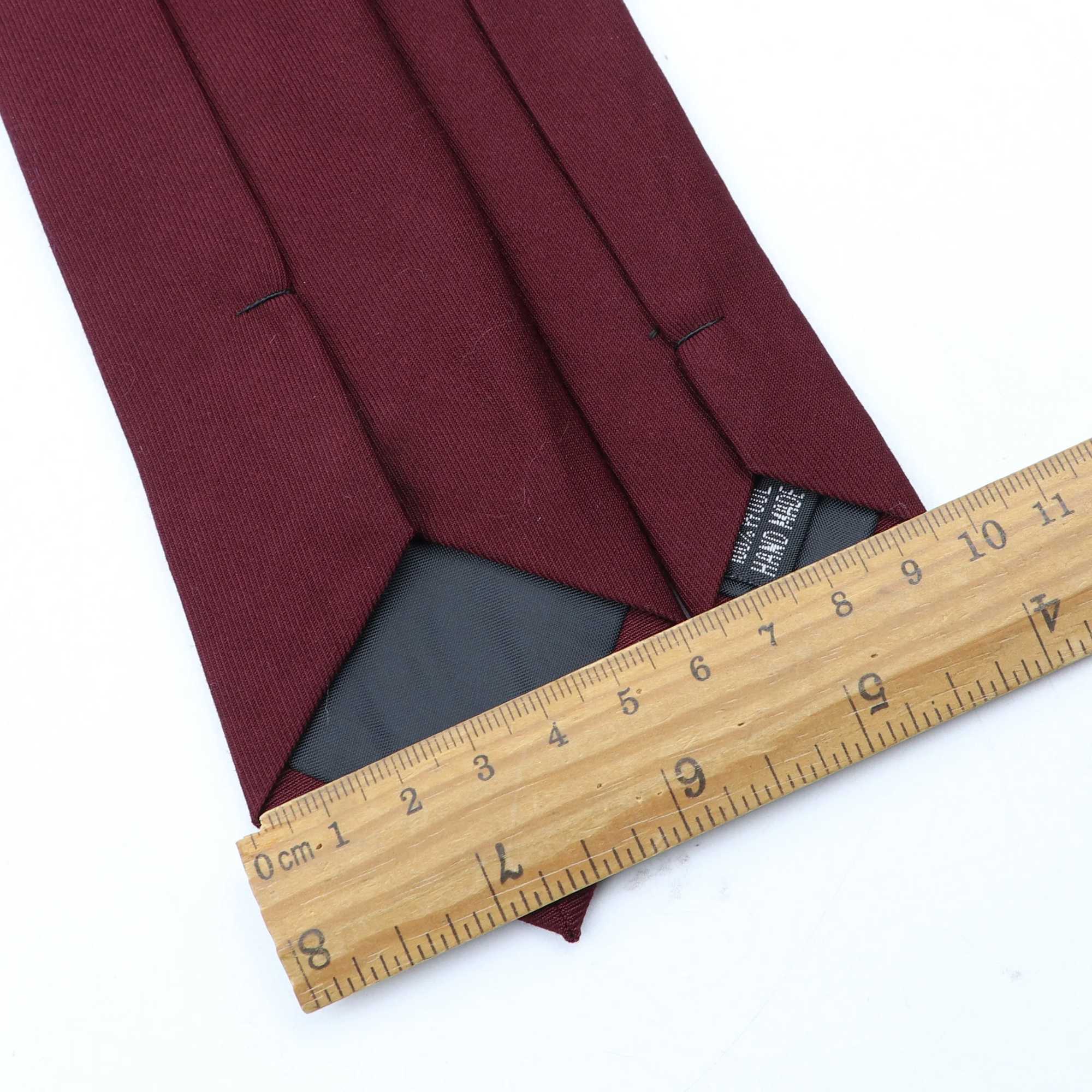 Mens 6cm high-quality pure cotton handmade thin flat collar mens slim fit suit casual tie Y240925