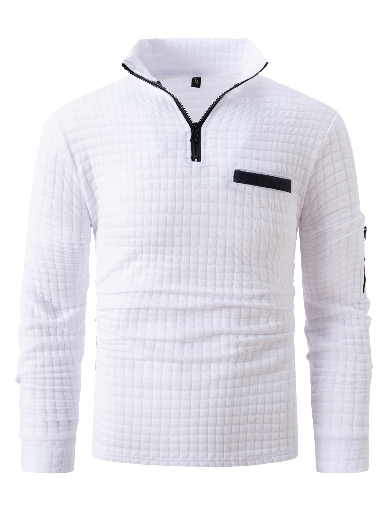 2024 Autumn New Men's Casual Polo Shirt Fashion Lapel Zipper Business Color Matching top parts wear T-shirt Outdoor Sports Such As Golf And Tenni