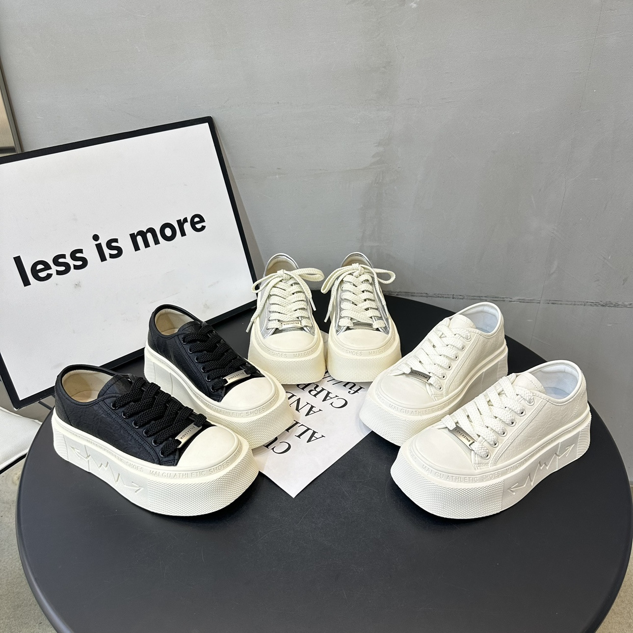 Thick-soled square-toe small white shoes women's new fashion and versatile casual sneakers in 2024 Free shipping