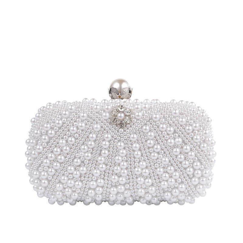 Clutch Bag Trendy Designer Bag Pearl Dinner Bag Chain Single Shoulder Bag Elegant Lady Exquisite Evening Bag 240920