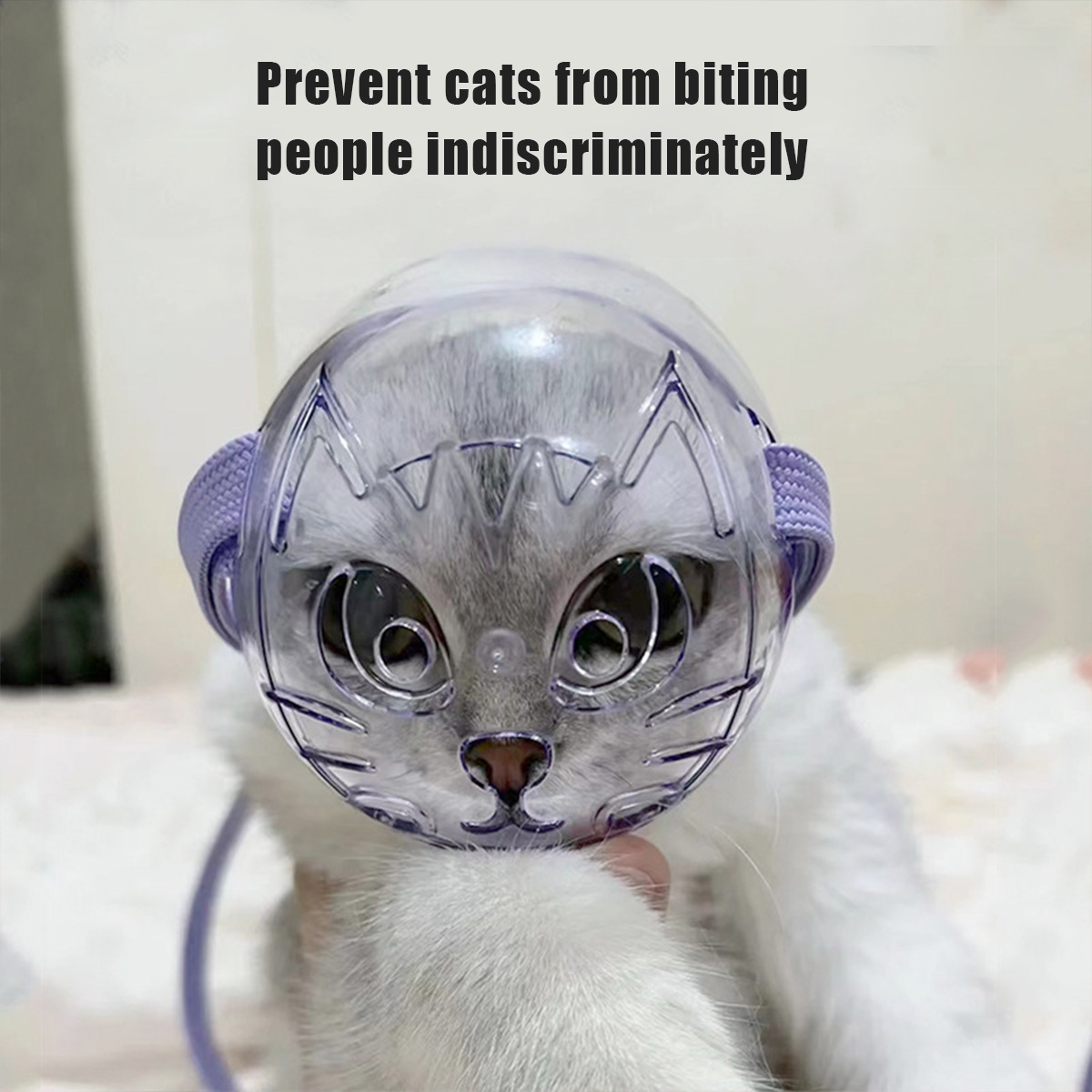 Animal Rescue Donation Pet supplies Hot selling cat face mask anti bite mask cat bath bag injection cat collar headband OPP installation