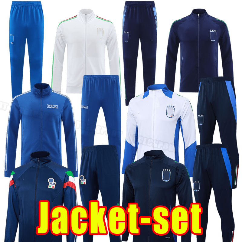2024 2025 italyS SENSI BARELLA Italia soccer tracksuits INSIGNE BERNARDESCHI football shirts CHIELLINI BONUCCI BELOTTI JORGINHO Long sleeve jacket set 24 25