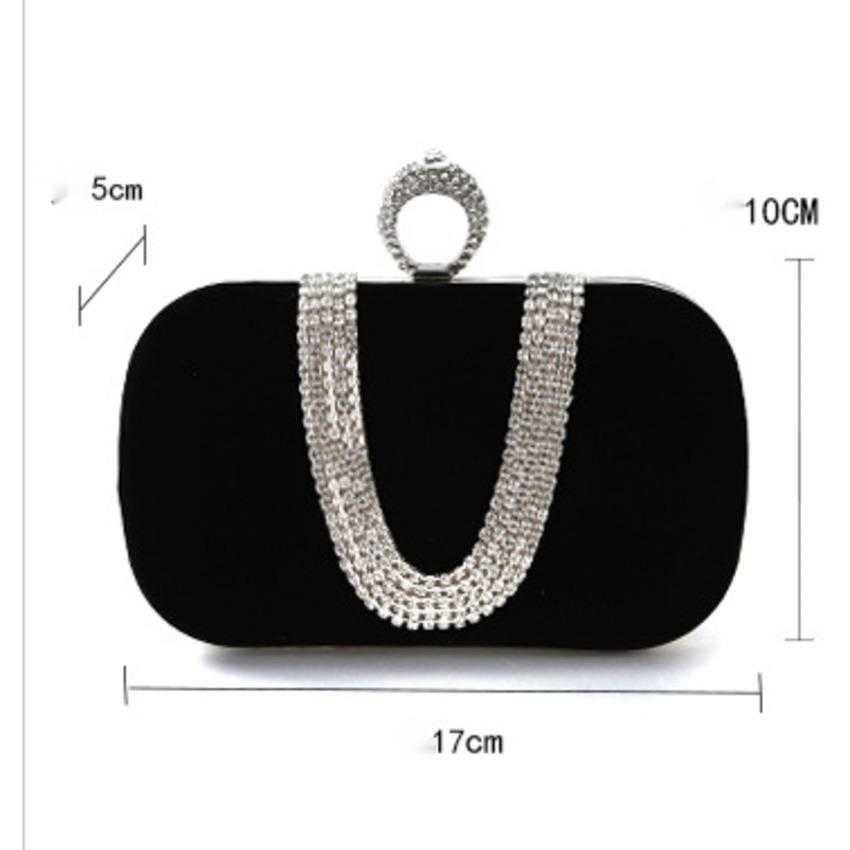 Clutch Bag Dinner Bag U-shaped Diamond Inlaid Designer Bag Manual Banquet Hand Bag Makeup Dress Bride Bag 240920