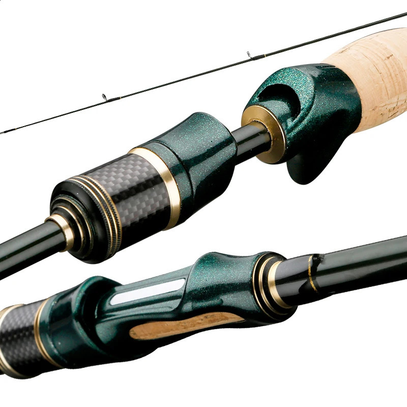 CEMREO Rotating Cast Carbon Fishing Rod 4-5 Sections 1.8m/2.1m/2.4m Portable Travel Rod Rotating Fishing Rod 240913