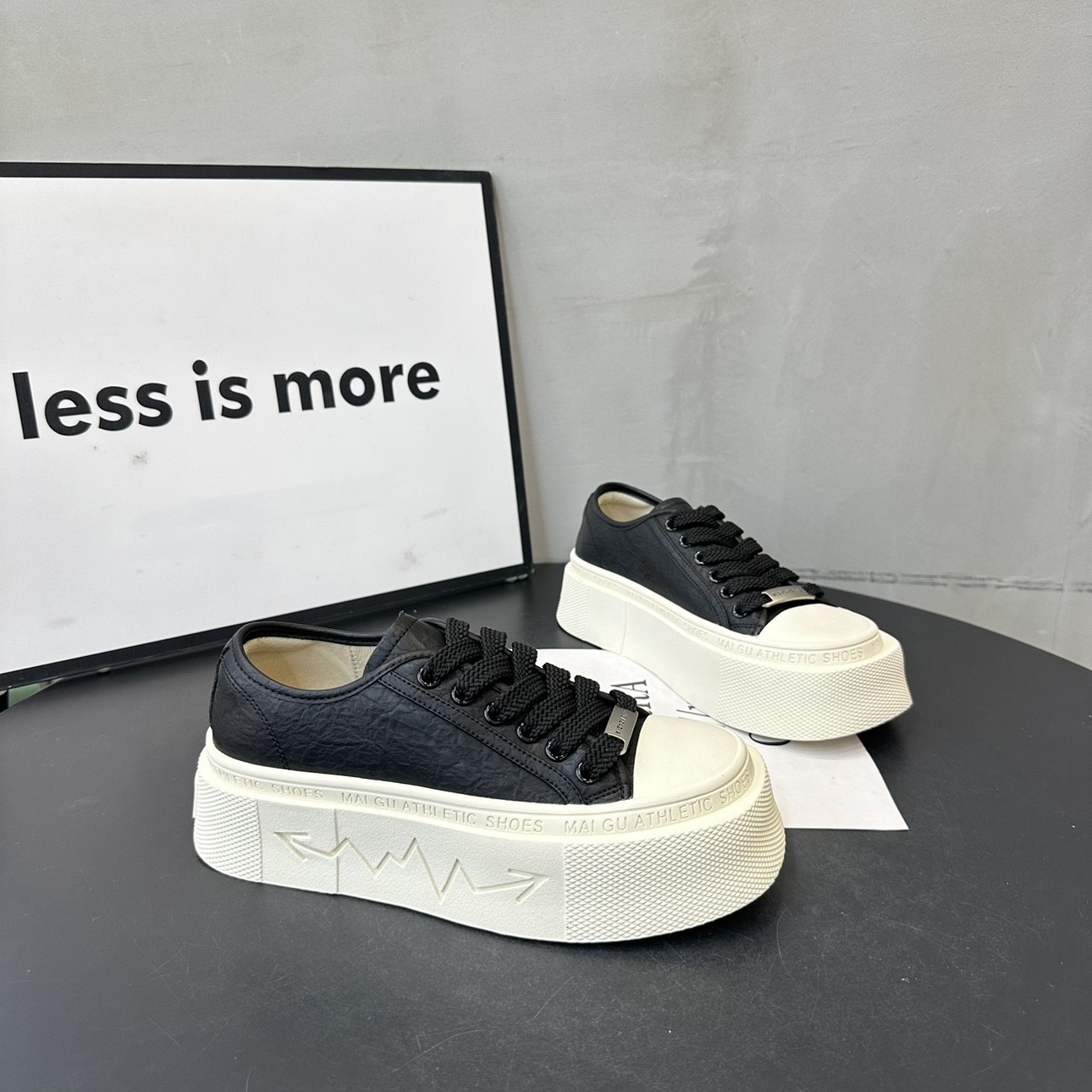 Thick-soled square-toe small white shoes women's new fashion and versatile casual sneakers in 2024 Free shipping