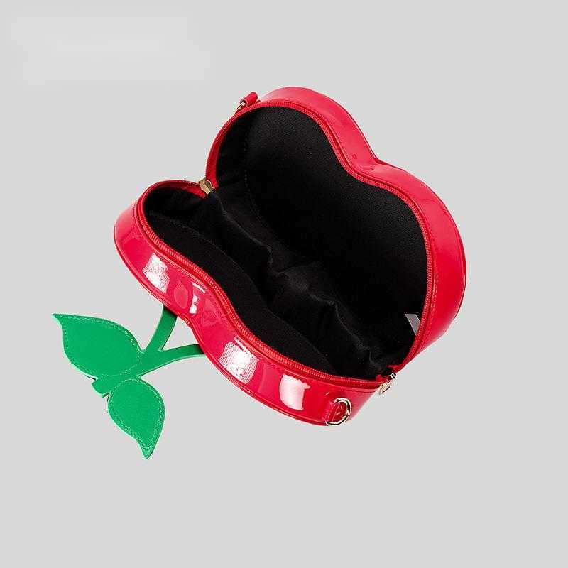 Spring summer creative cherry shaped shoulder crossbody bag cute and personalized small chain handbag for women 240915