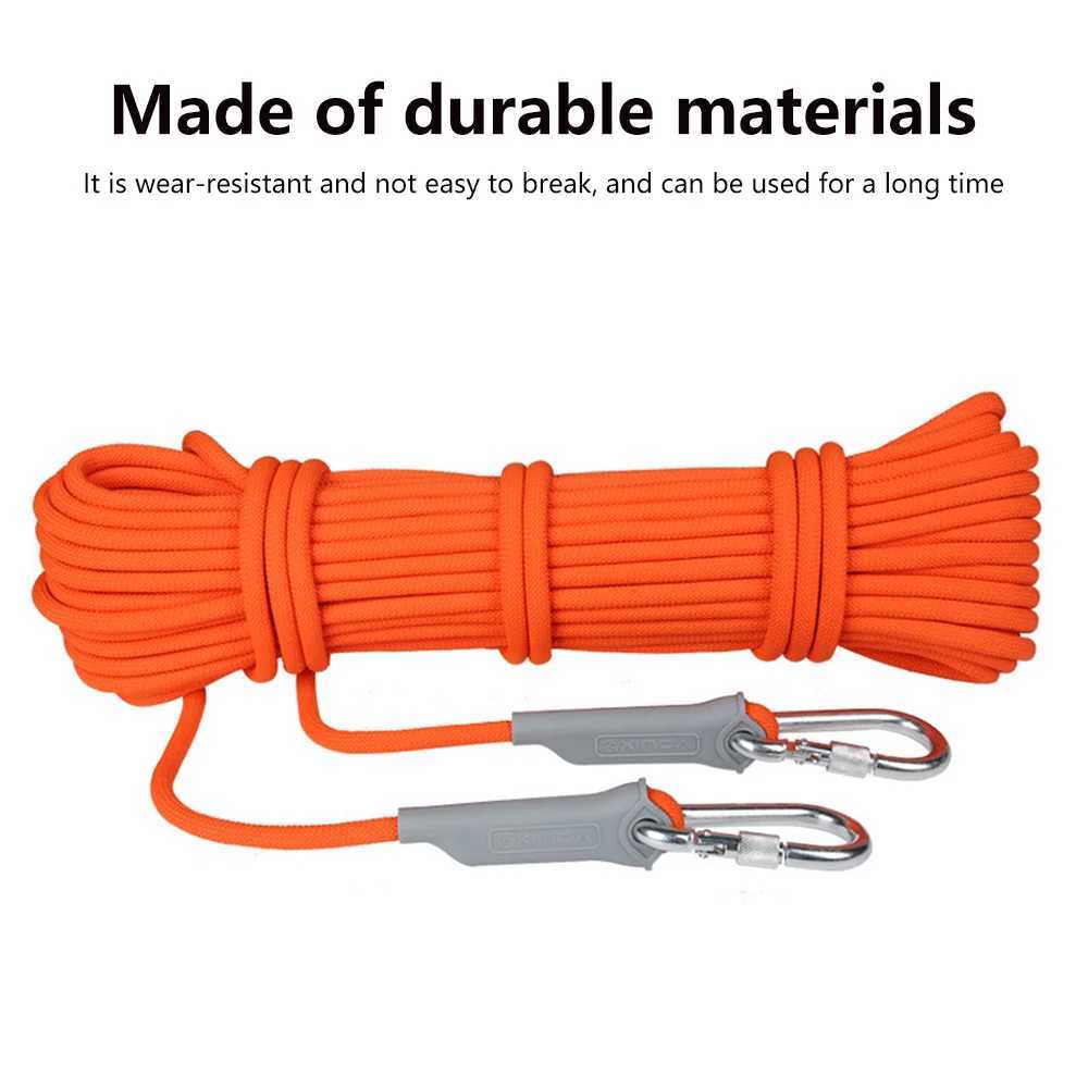 Outdoor climbing rope 10M/15m/20M/30M emergency rope 10mm diameter climbing safety rope Outdoor auxiliary rope CL240926