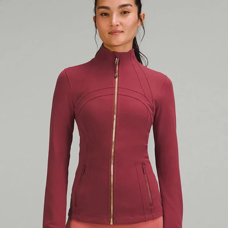 Grape Color Tight Show Slim Yoga Clothes SportsZipper Jacket 240911