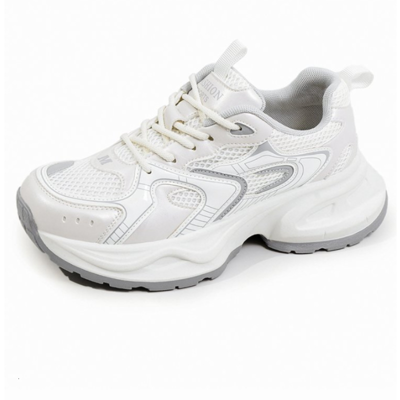 Ddmybear Thick Soled Dad Shoes For Women, Spring Breathable, Versatile, Lightweight Height Increasing Sports Leisure Shoes, Trendy Chinese Brand Shoes