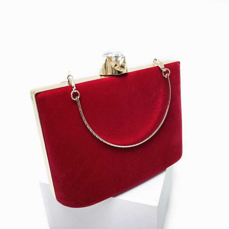 Clutch Bag New Velvet Sunflower Banquet Bag Handheld Diamond Designer Bag Evening Dress Bag Flower Dress Womens Handheld Bag 240920