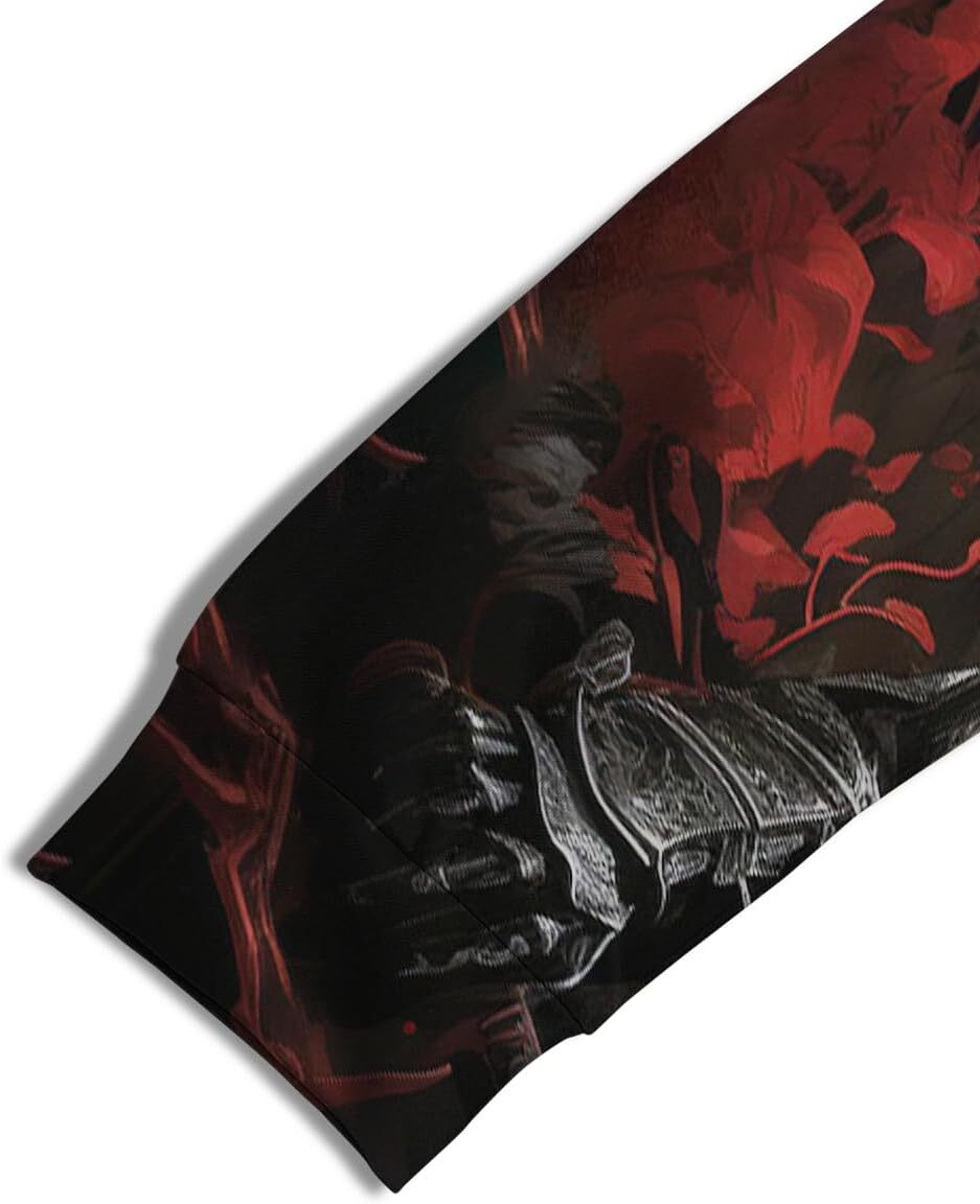 Hoodie for Mens Womens Novelty Samurai Graphic Hoodies For Men Cool 3D Print Pocket Sweatshirt Pullover Graphic Hoodies sweatshirt Pullover Long Sleev