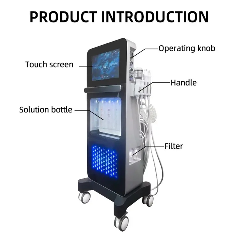 17 In 1 Multi-Functional Beauty Microdermabrasion Anti Aging Oxygen Jet Beauty Blackhead Removal Skin Care Machine