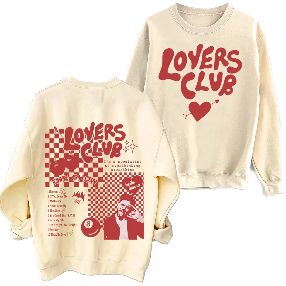 Lovers Club Niall Horan The Show Live On Tour Sweatshirt Man Woman Harajuku Round Neck Long Sleeve Oversized Sweatshirts 240925