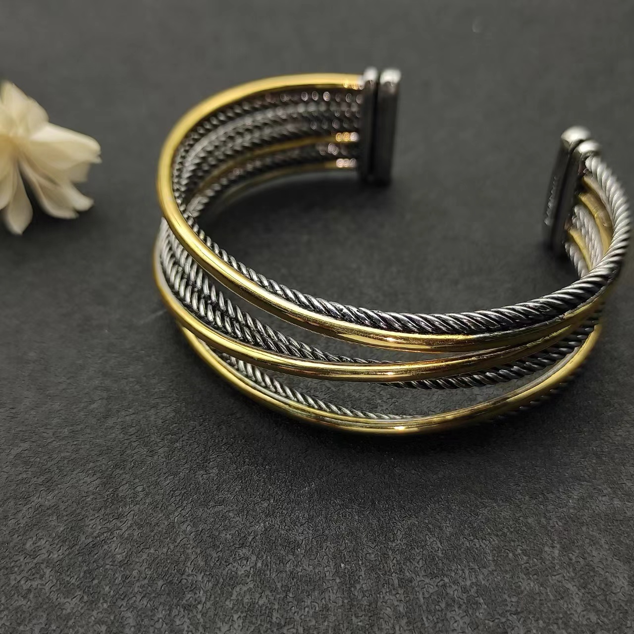 retro silver bracelet designer jewelry gold bracelet with diamond bracelet jewlery designer for women 7mm/10mm/22mm size couple gift