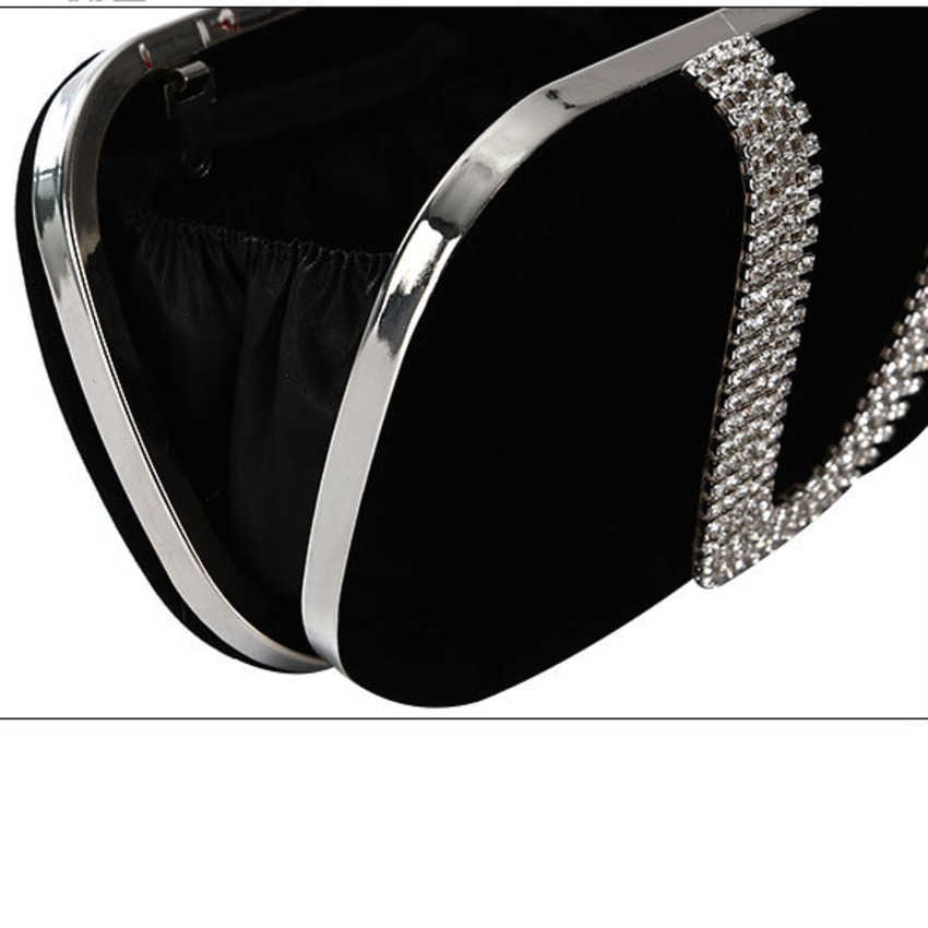 Clutch Bag Dinner Bag U-shaped Diamond Inlaid Designer Bag Manual Banquet Hand Bag Makeup Dress Bride Bag 240920