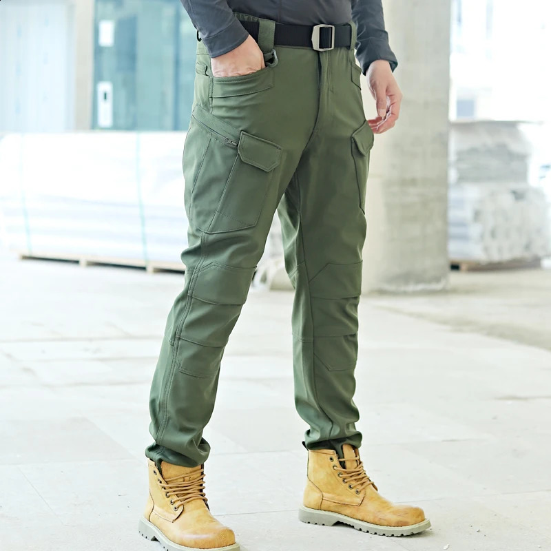 Tactical pants ix7 waterproof spring and autumn fan consul color mens army slim fit work 240925