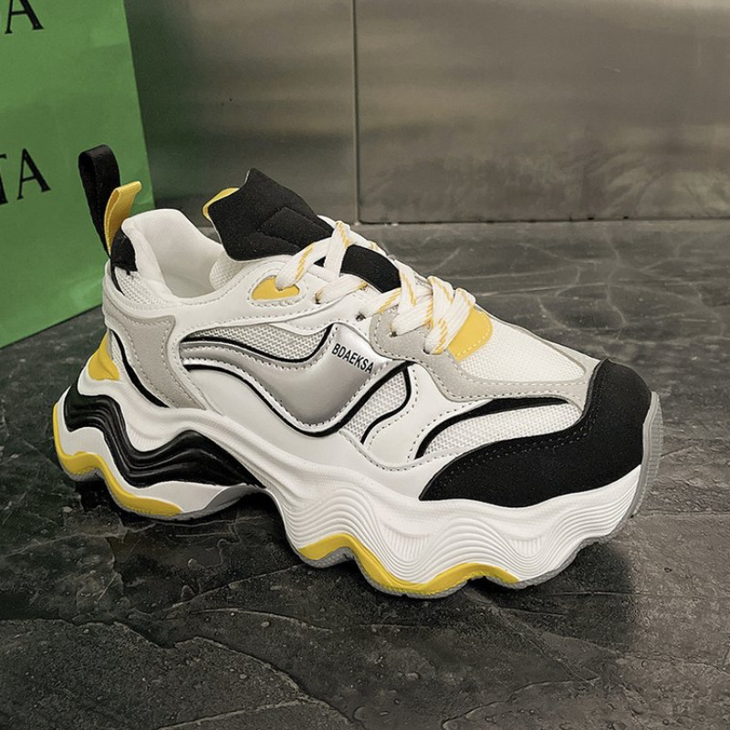 Ddmybear Design Wave Dad For Women 2024 New Versatile Thick Soled Increased Breathable Mesh Casual Sports Shoes Chinese Brand Shoes F926-67