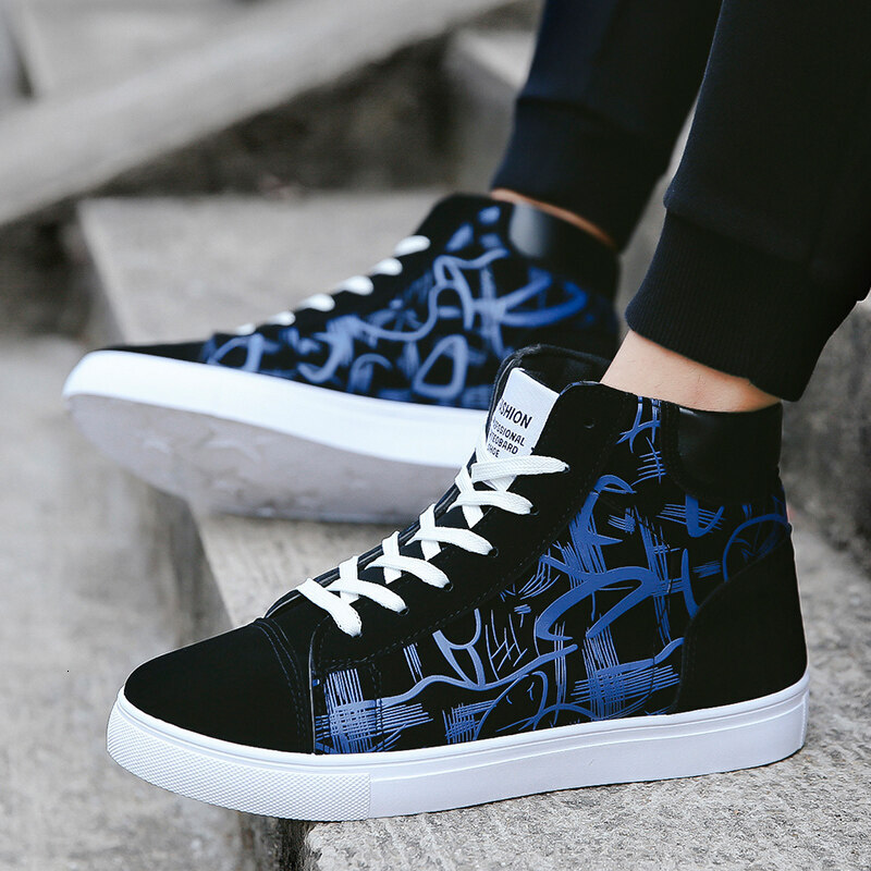 2024 Four Seasons Casual High Top Sports Fashionable and Comfortable Men's 39-44 White, Blue, Black, Red Designer Shoes