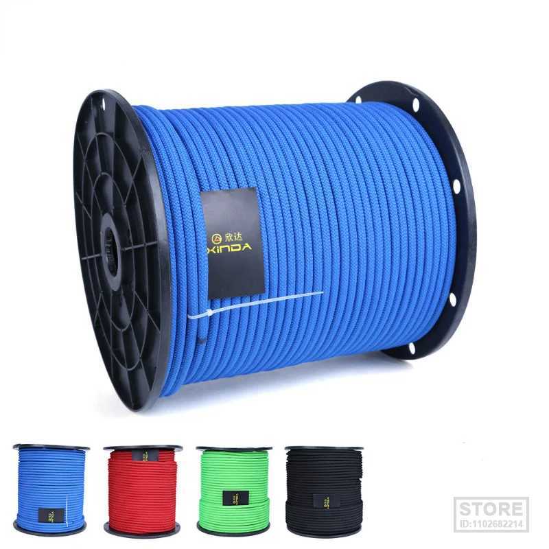 8mm diameter professional climbing rope outdoor hiking Corda high-strength safety rope fireproof umbrella CL240926