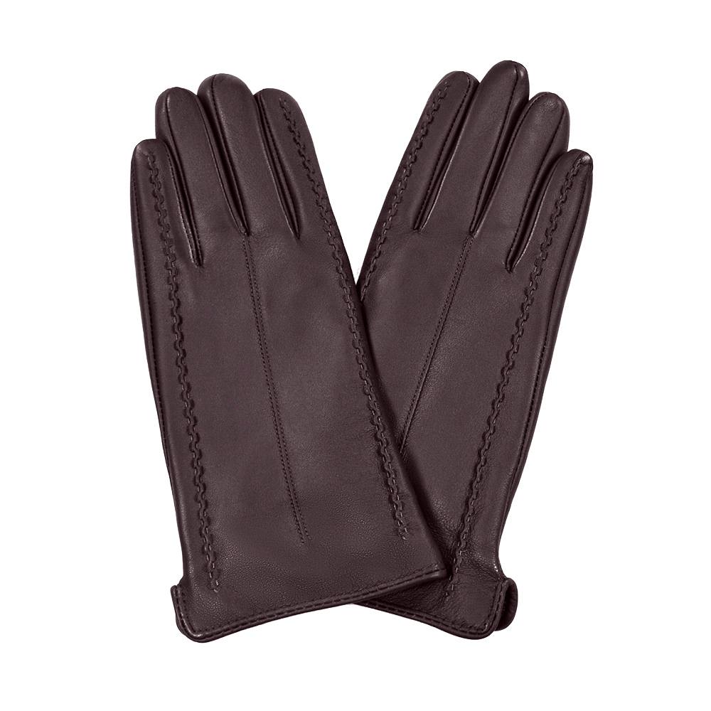 New Fashion Winter Warmth Women's Fashion Real Leather Gloves Fur Lined Gloves Mittens For Formal Occasions