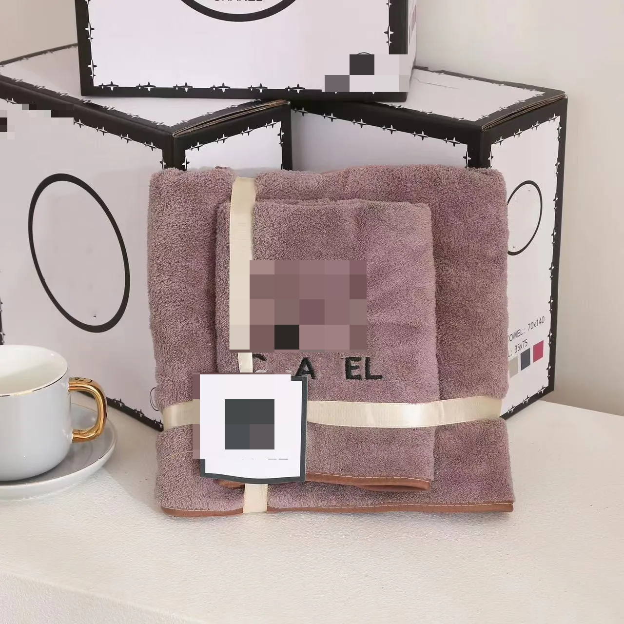 High-Grade designer bath towel set Letter embroidered towel with multi-color fashionable dormitory shower absorbent and quick drying beach towel