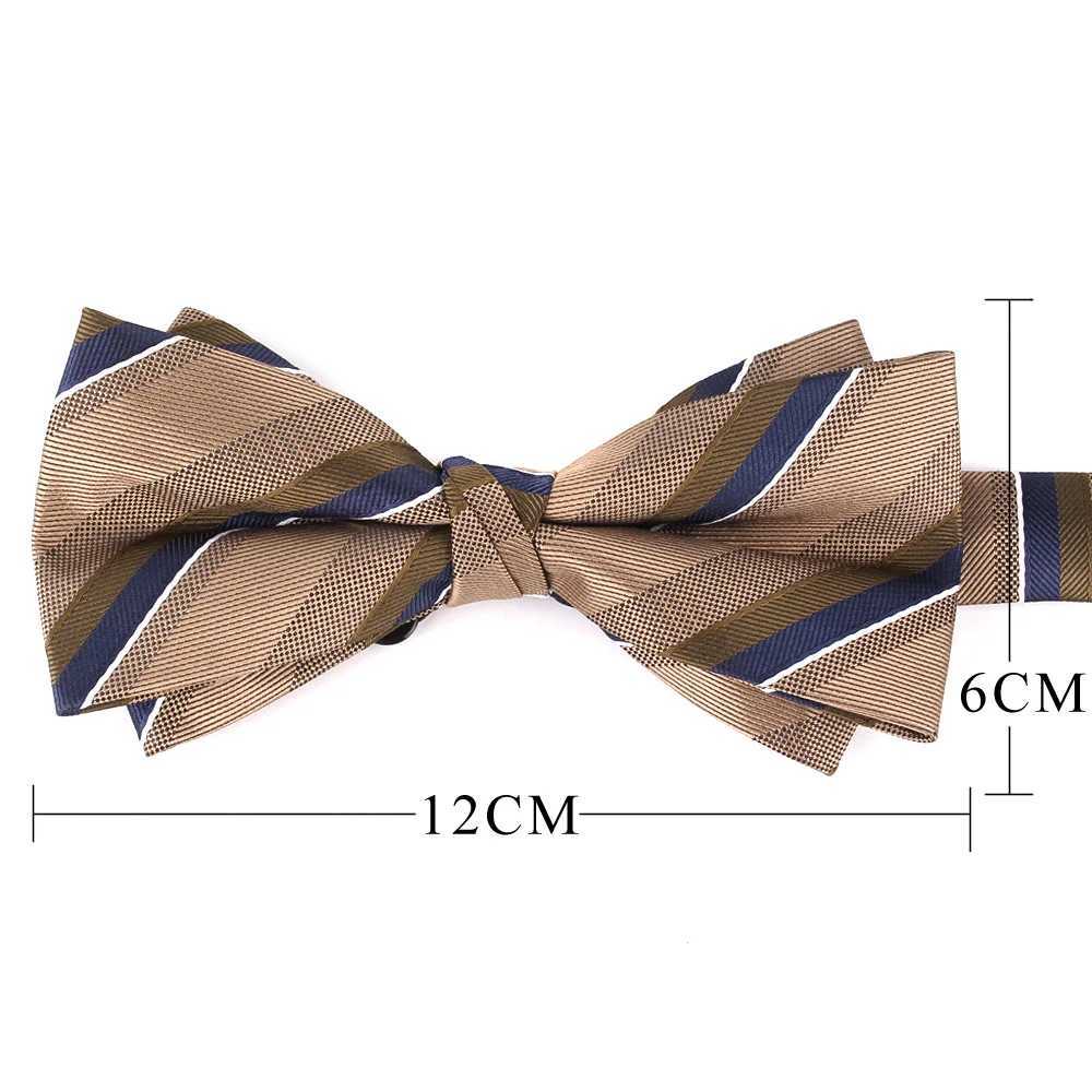 New wedding tie brown mens tie text tie advertisement mens tie Cravats party striped tie gift Y240925