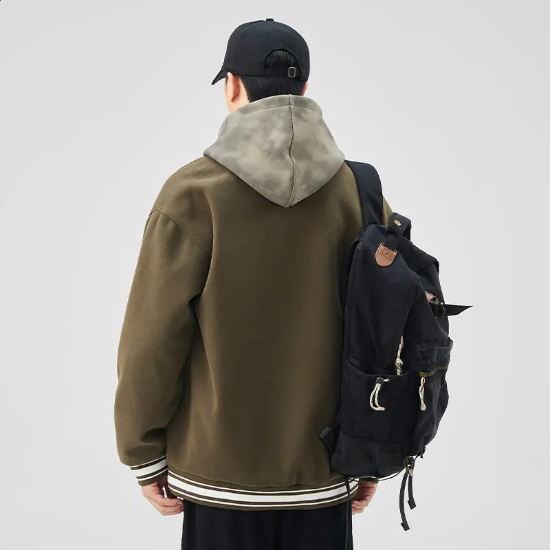 Mens Oversize Baseball Jacket Military Coat High Quality Autumn Casual Letter Embroidery Coats AllMatching 240924