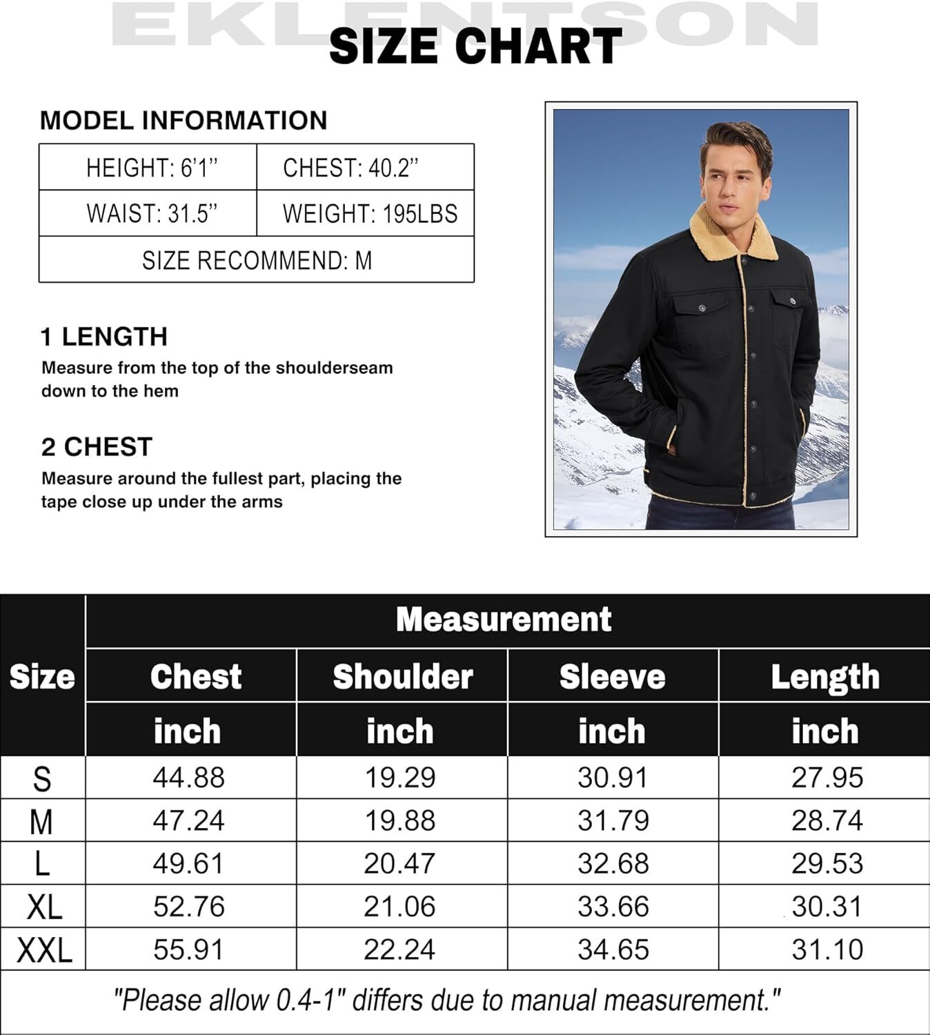 Men's Winter Jacket Thick Warm Cotton Warm Wool Inner Lining Jacket Truck Driver Collar Work Jacket Men's