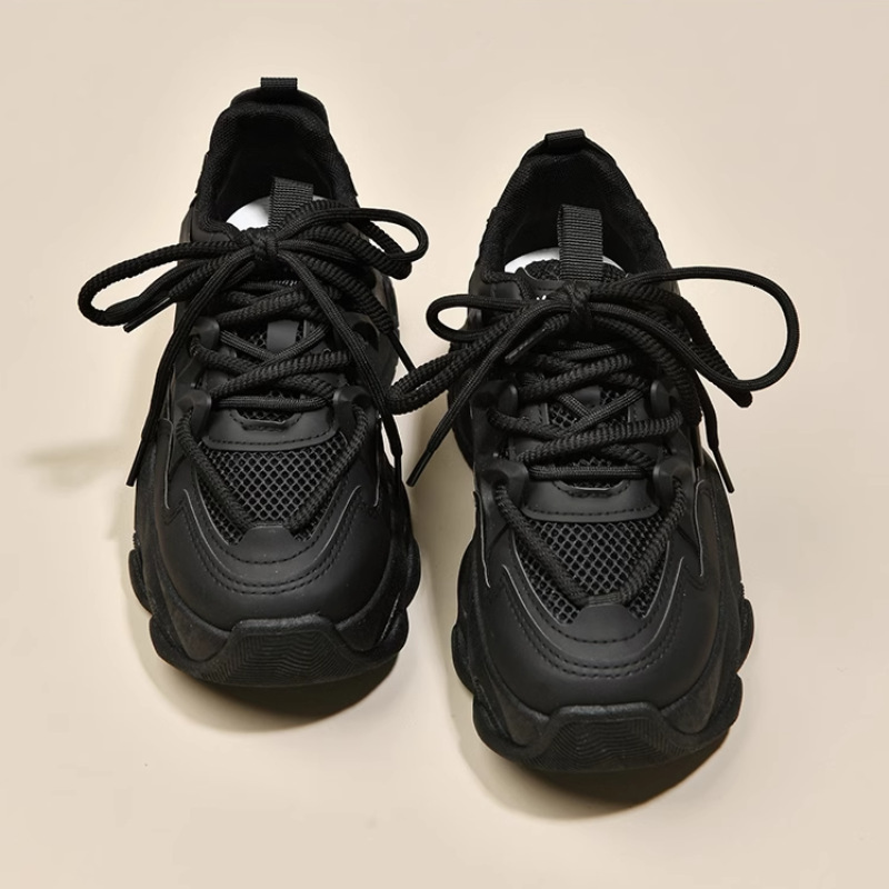 Ddmybear Women's 2024 New Style, Eye-Catching Sponge Cake Thick Sole, Height Increasing Comfortable Small Sports And Leisure Shoes Chinese Brand 