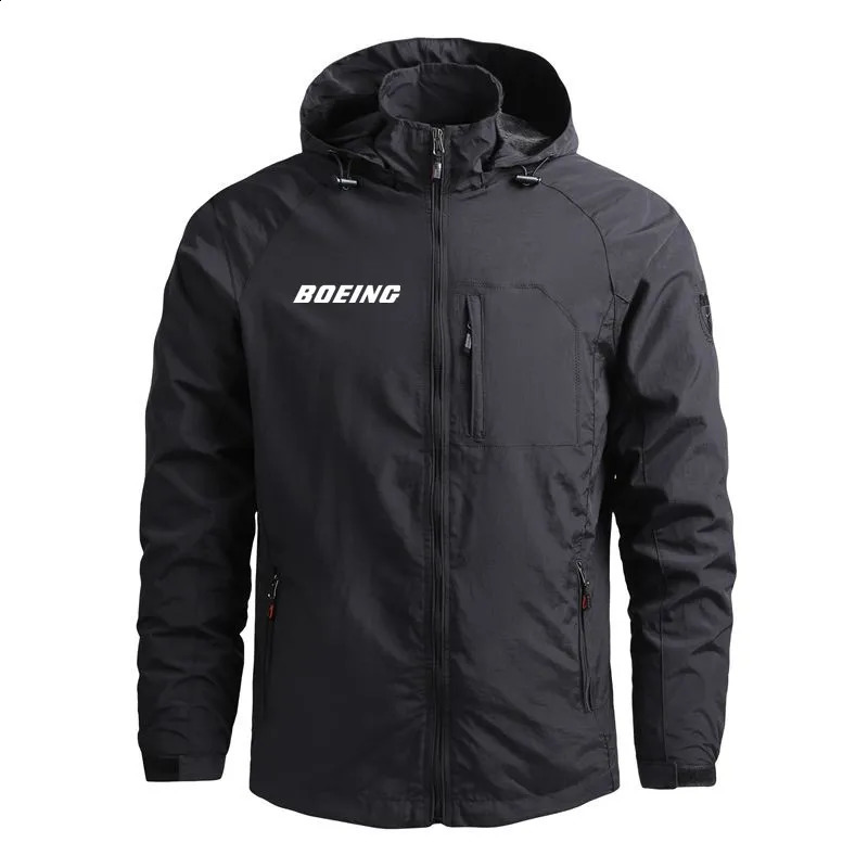 Flight Aviation Outerwear Boeing Casual Hooded Windbreakers Lightweight Pilots Men Jackets Coats 240924