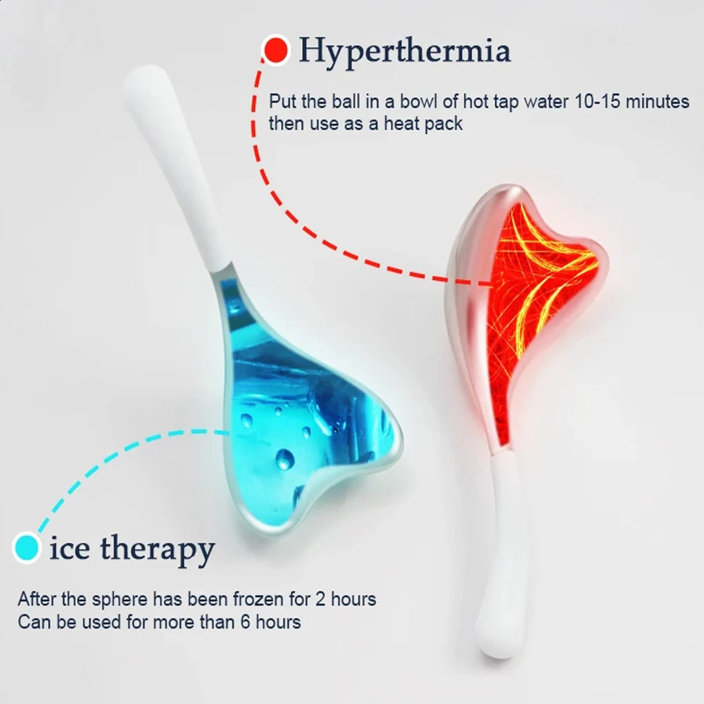 Cooling Spa Ice Globes Roller Stainless Steel Gua Sha Cryo Sticks Face and Eyes Massager Skin Care Tools Gifts for Women 241226