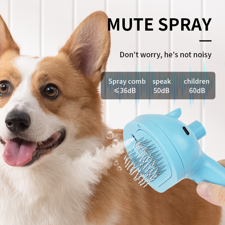 Convenient Cordless Pet Brush Dual Functions & Comfy Grip for Stress-Free Debris Removal