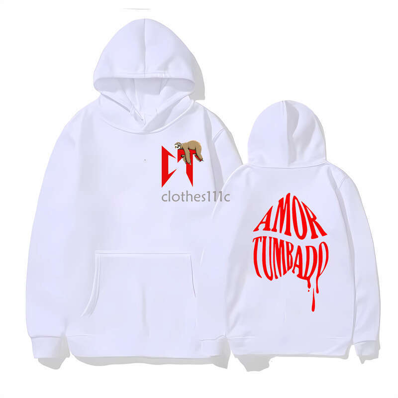 2024 Hottest CT Sloth Printed Corridos Tumbados Men Women Natanael Cano Clothing Hoodies New Design Street Style Hoodie
