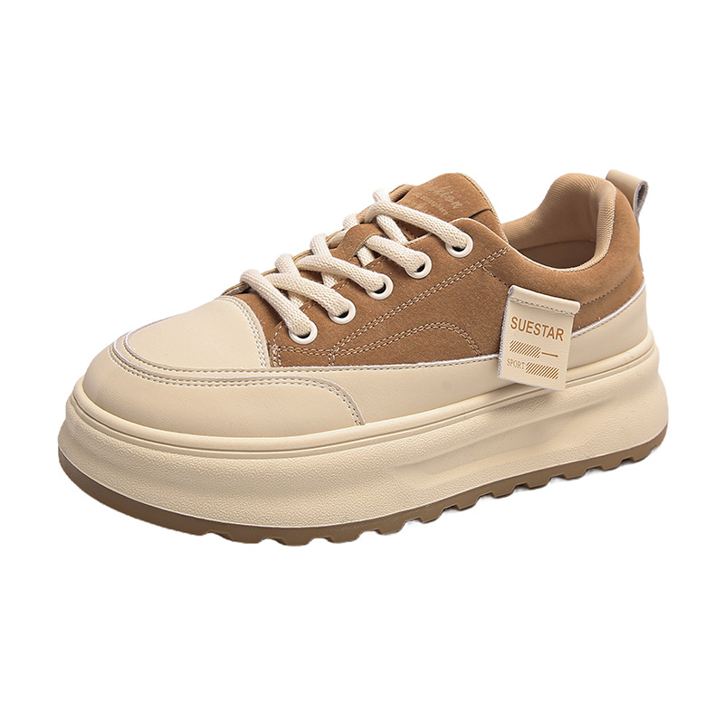 Thick-soled fashion board shoes women's 2024 autumn new comfortable and versatile casual sneakers Free shipping