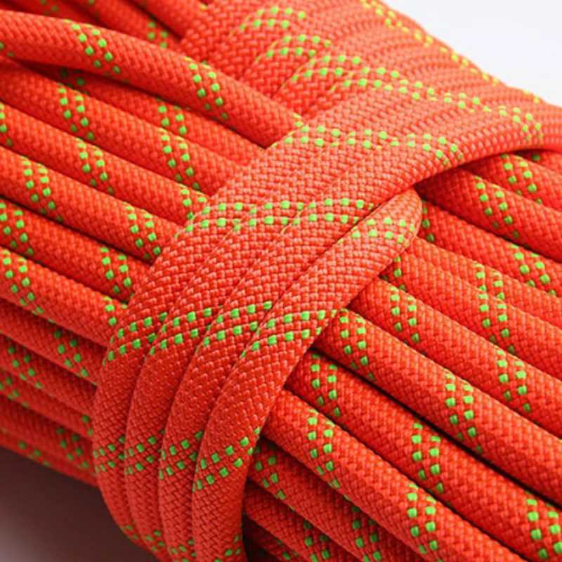 10mm high-altitude safe outdoor rock life static climbing mountain speed descent rope P51 CL240926
