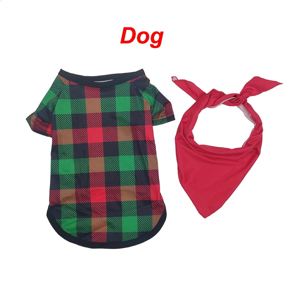 Christmas reindeer print top plain pants Christmas pajamas set matching set suitable for family sleepwear mother children baby dog clothing 240921