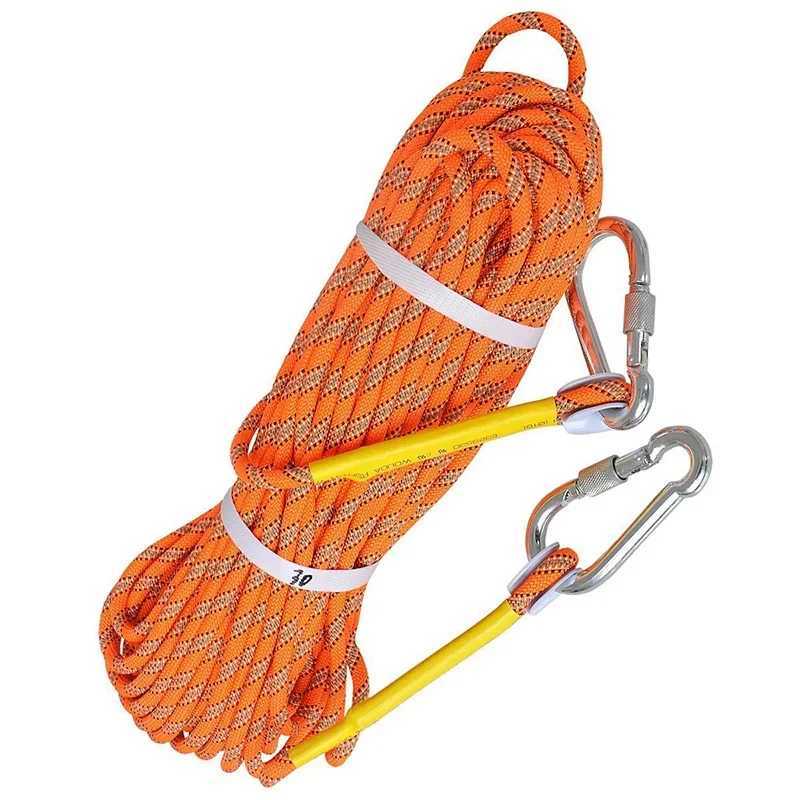10m-50m outdoor climbing rope 8mm 13 core fire escape safety inflatable tactical training camping accessories CL240926