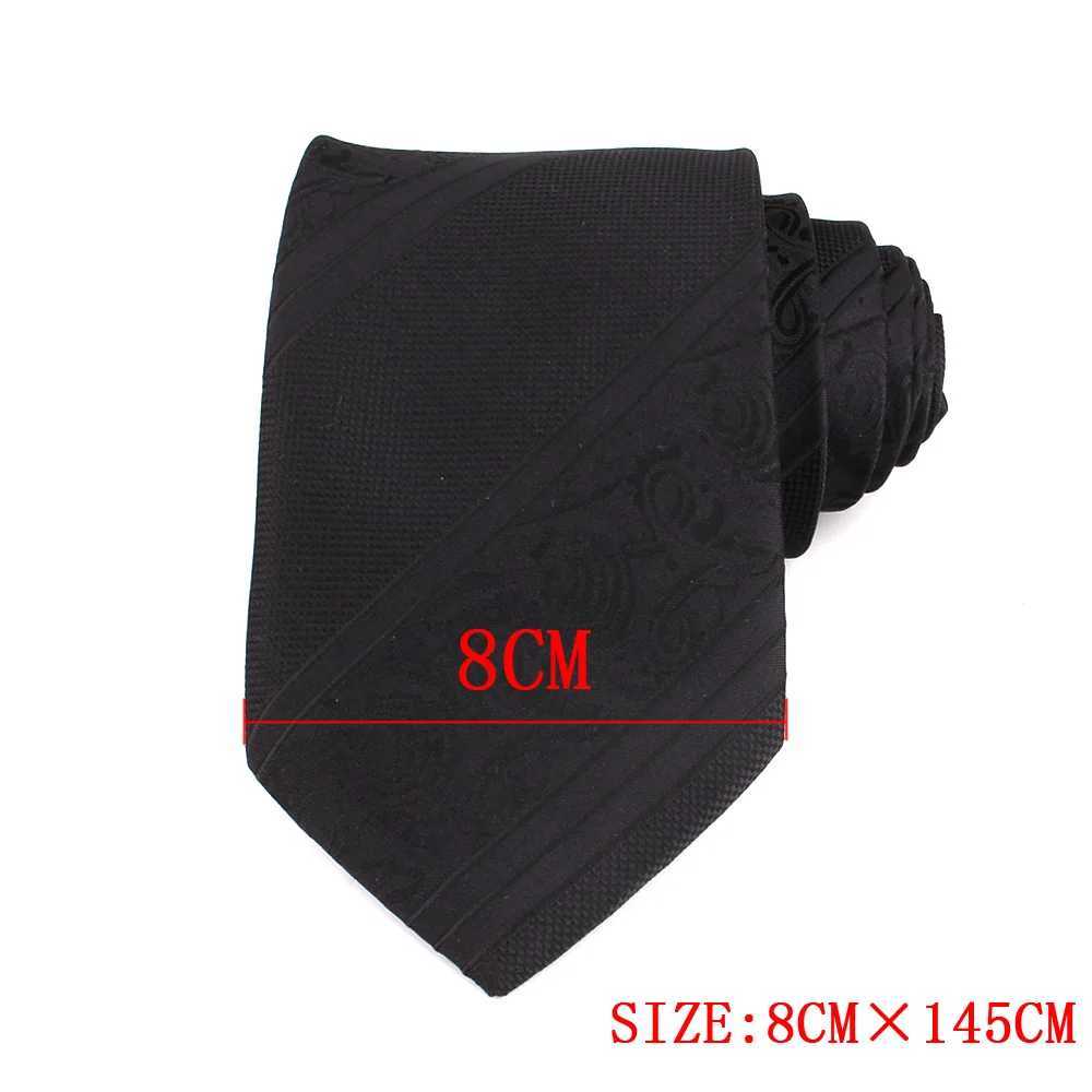 Mens new tight neck tie lace black tie set floral slim tie suitable for weddings business Grossman collar great gifts Y240925